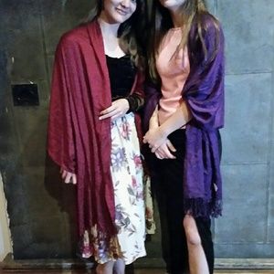 Brown velvet off the shoulder top long sleeve